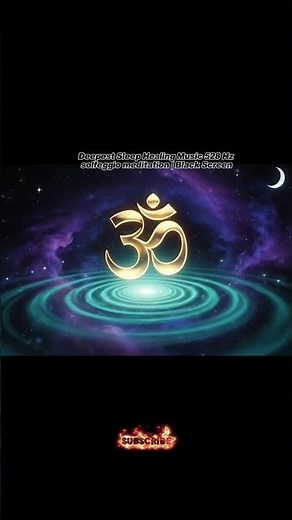 Deepest Sleep Healing 🌙 Music 528 Hz solfeggio meditation | Black Screen