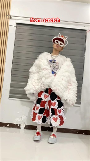 I developed my own fake “fur” from scratch #fashion #designer