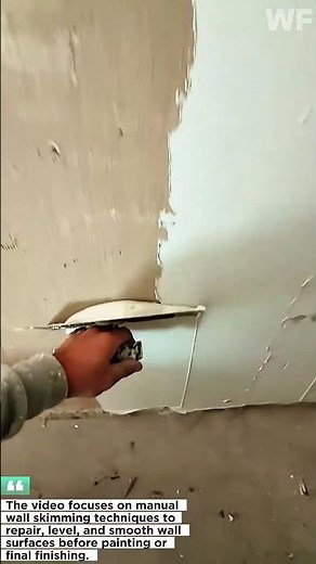 Wall Skimming Technique | Smooth Plaster Finish by Hand