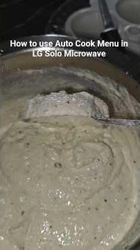 How to Use Auto Cook Menu in LG Solo Microwave ‪@doughnutzzzlover‬ #shorts #shortsfeed #trending