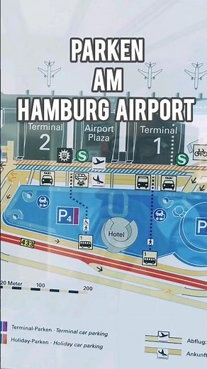 Hamburg Flughafen Parkplätze P1, P2, P4, P8, P9