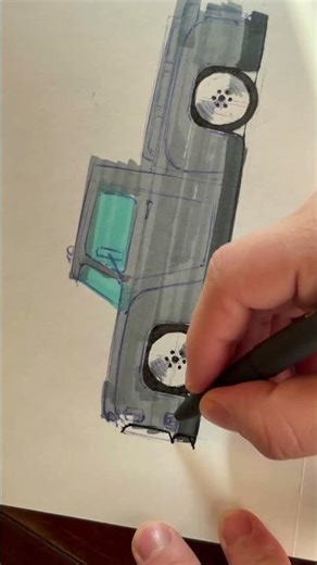 Truck sketching #artist #sketch #vehicle #cardrawing #carart #quicksketch #art #truckdrawing #draw