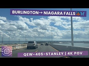 Niagara Falls Scenic Drive 4K POV | QEW Skyway Bridge → Butterfly Conservatory | Summer Day