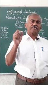 Sign convention followed for moments and forces/ coplanar non concurrent forces/ Engineering mech