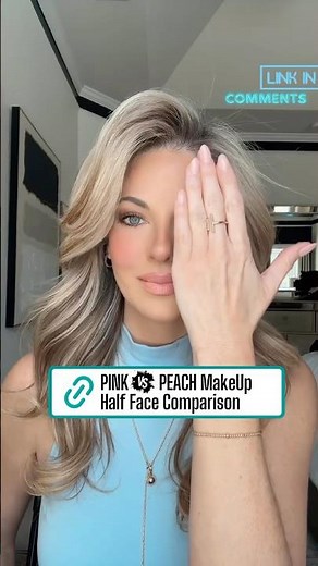 💄 PINK vs PEACH MakeUp Comparison #makeupcomparison #beautysecrets #makeup