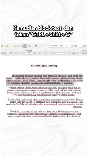 Tutorial Word - Cara Merapihkan text yang berantakan di Microsoft Word tanpa perlu manual