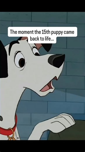 Frank the Disney Dad & Family on Instagram: "This scene from 101 Dalmatians always gets me. Perdita finishes delivering the puppies, and one little one isn’t breathing. Everything goes quiet. Roger takes him, wraps him in a towel, and rubs him until suddenly — that tiny whimper. Pongo’s tail starts wagging. The fifteenth puppy is alive. Simple, emotional storytelling. Disney at its best. Who remembers this moment? #disneyanimation #disneyhistory #101dalmatians"