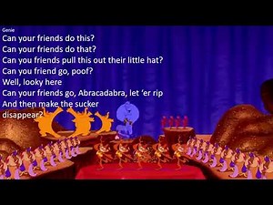 Friend Like Me (Aladdin 1992) - Lyrics
