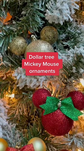 DIY Mickey Mouse Christmas Ornaments | Dollar Tree Crafts