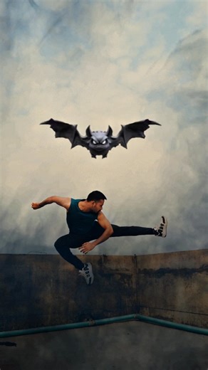 Rokib khan on Instagram: "Dracula flying kick, Jump knee force fight scene, self defence skills Karate action fight video."