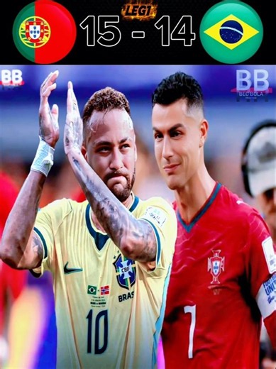 (hard fight)Portugal🇵🇹vs🇧🇷 Brazil BIG MATCH(LEG1) imaginary RonaldovsNeymar jr#football#fifaworldcup