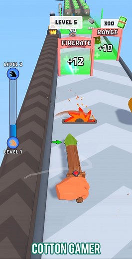 1.3K views · 6 comments | Wooden Sword Run Gameplay Level 5 (ios & Android ) #ios #android #gameplay #shorts #level #game #games #wooden | Cotton Gamer | Facebook