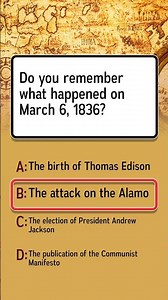Can you recall March 6, 1836?