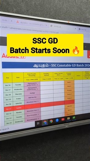 SSC GD New Batch Starts Soon 🔥 | Best SSC GD Course Batch Tamil