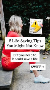 19K views · 237 reactions | ⚠️ 8 LIFE SAVING TIPS YOU MIGHT NOT KNOW! For the car escape tool: Click the link in my bioThen click 'My Safety Must Haves' #safety #safetytools #safetytips #streetsmart #streetsmarts #situationalawareness #beaware #staysafe #lifesaving #lifesavingskills #staysafeoutthere | Dannah Eve | Facebook