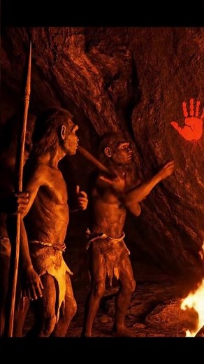 First human art cave paintings revealed #earlyhumans #prehistoriclife #human