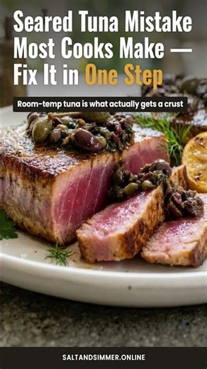 Seared Tuna Mistake Most Cooks Make — Fix It in One Step