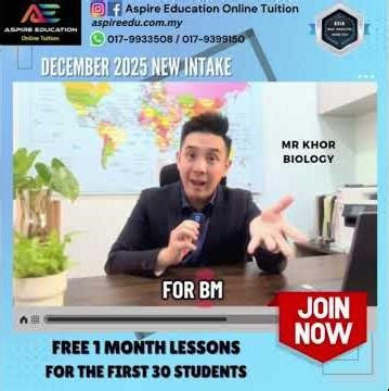 Join Aspire Education’s 2026 Intake This December & Enjoy 1 Month FREE!