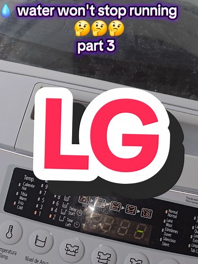 Repairing LG Washing Machine Water Inlet Valve Issue