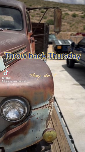 Throw back Thursday to when we picked up the 48 Ford F4. It’s up next on the chopping block. #1940s #f4 #ford #fordtruck #oldtruck #patina #rustytruck #flathead #throwback | Black Sheep Customs