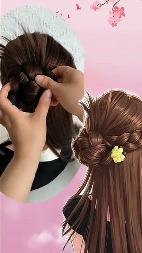 Elegant Half-Up Braid Bun Tutorial | Easy Everyday Hairstyle ✨