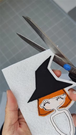 9.8K views · 887 reactions | ✨ Added a little sparkle to my witch! Since I couldn’t use the machine with these beads, I stitched it by hand and adjusted it so her hand can lift up. That way I don’t have to embroider over the beads. Do you like it? I hope this gives you an idea to try in your own way! If you’d like free YouTube tutorial how to make the witches, Check the first comment  | Lazydoll | Facebook