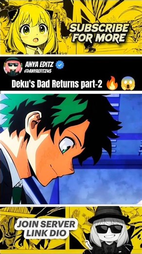 DEKU'S DAD RETURNS(PART2)🔥😱#myheroacademia #edit #mha #amv#anime