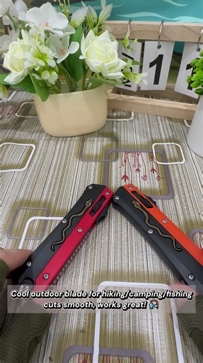 Need a tough outdoor blade? This one’s cool, easy to carry!#fyp #cool #outdoorgear #campingknife #tiktokshop