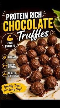 🍫💪 Sugar Free Recipe | Ep.14 Protein Rich Chocolate Truffles #tejalsnutribites #shorts #shortvideo