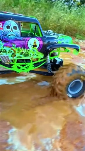 Grave Digger Rc Car Mud Track Off Roading Test
