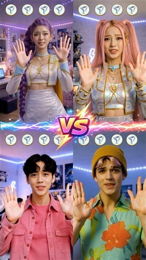 Girls 🌸 VS Boys 🥊 I need your ❤️ #kpopdemonhunters