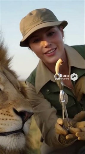 Heartwarming Moment: Lion Gets a Tooth Pulled #lion