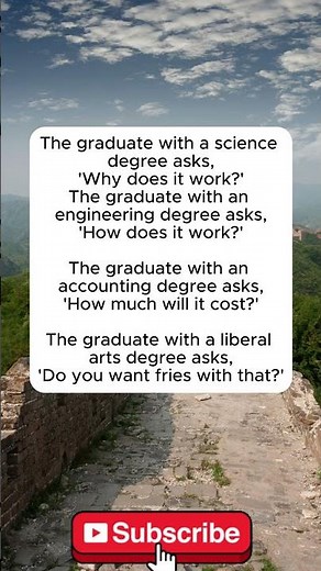 Fries With That? #college #degree #funny #science #comedy #jokes #humor #engineering #arts #shorts