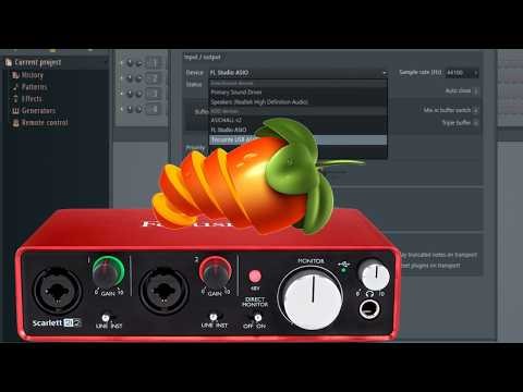 How to connect Focusrite Sound Card to Fl Studio