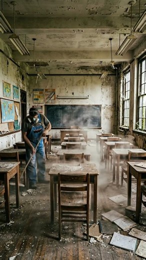 Wait Till You See What This Old Classroom Turns Into…#viral #interiordesign #transformation #fyp