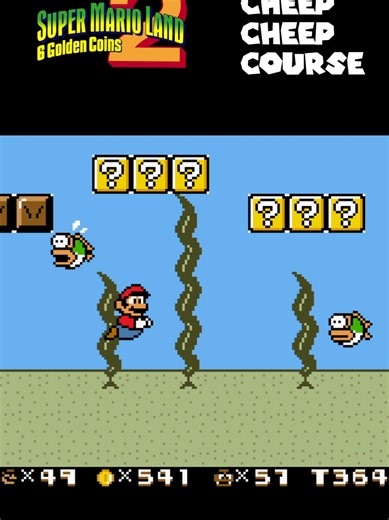 Exploring Cheep Cheep Course in Super Mario Land 2