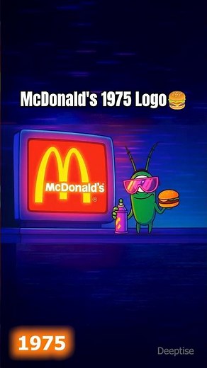 🍔McDonald's 1975 Logo Evolution #mcdonalds #logohistory #logoevolution