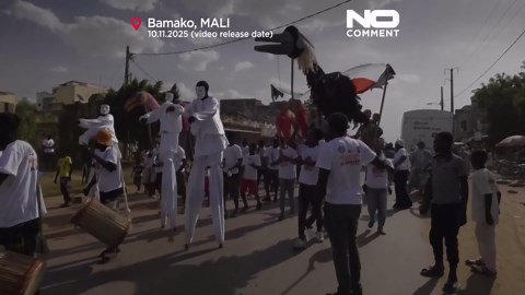 Amid fuel crisis and conflict, Mali’s giant puppets bring life and hope to Bamako