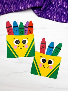 Printable Crayon Box Name Craft Template: Back to School Activity (PDF Download) - Etsy Canada