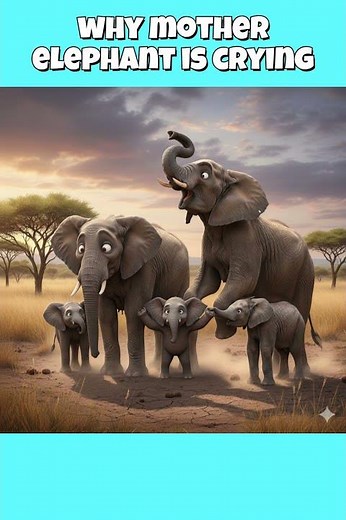 🔥 “Emotional! 💔 Why This Mother Elephant Can’t Stop Crying 😭”#short#viral#cartoon