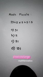 One minute math challenge. Not everyone gets the correct answer. #mathschallenge #maths #quiz #basic #practice #CSE #learning | Math Fannatics
