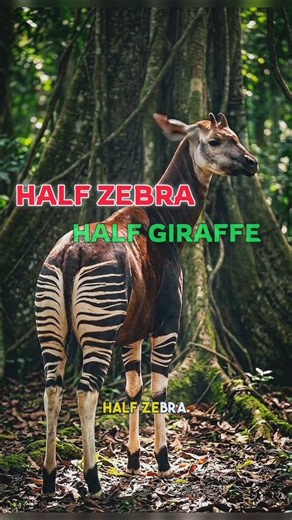 Scientists Thought This Animal Was a Myth For 300 Years 😱 #Okapi