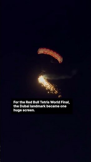 Dubai Frame turns into a giant Tetris game