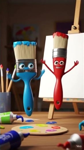 Funny Paint Brush Story 🎨 | Exams Ke Baad Kya Hua? | Cute Animated Short