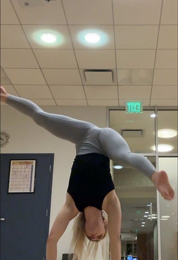 Yoga Girl Demonstrates Flexibility and Stretching Techniques
