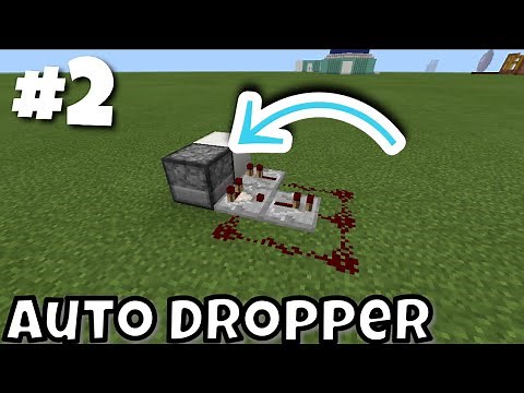 How To Make A Automatic Dropper/Dispenser - Minecraft PE