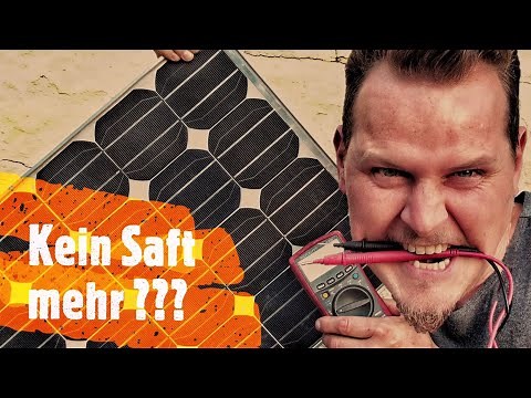 Solar system motorhome test - check photovoltaic function