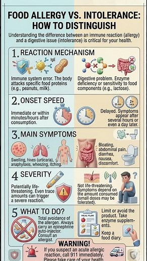 Did you know... Food allergy or intolerance? How to tell the difference