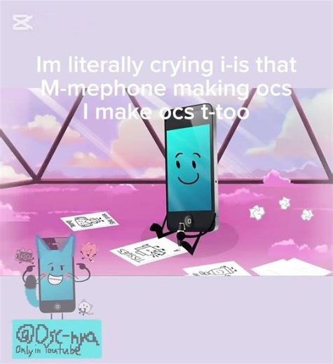 As a person who makes ocs, i feel like i connect with mephone #inanimateinsanity #oc