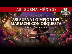 ASI SUENA LO MEJOR MARIACHI CON ORQUESTA 🎻 2 Horas Instrumental
